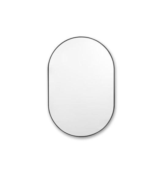 Bjorn Medium Oval Mirror - Black