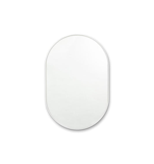 Bjorn Medium Oval Mirror - White