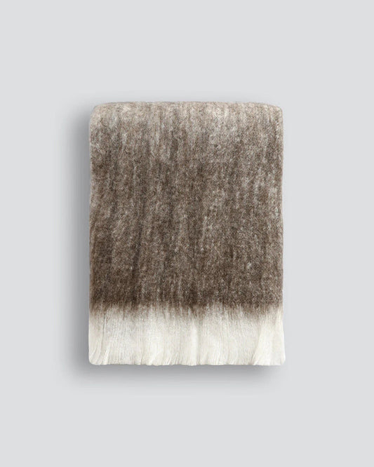 Baya Sorrento Wool Blend Throw - Cocoa