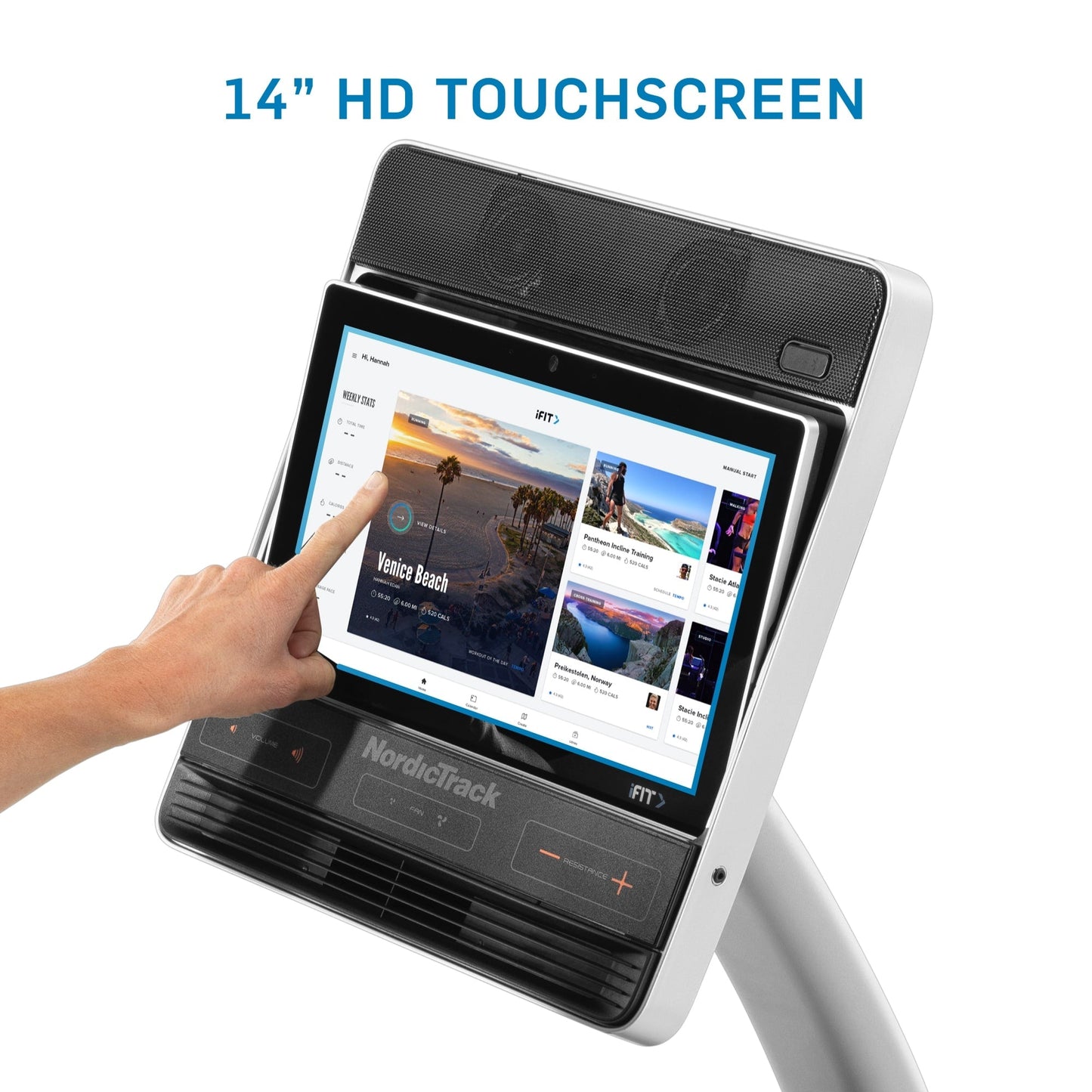 NordicTrack Commercial Series R35; iFIT-enabled Recumbent Exercise Bike with 14 Touchscreen