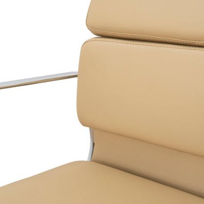 Ashton Low Back Office Chair - Light Brown Leather