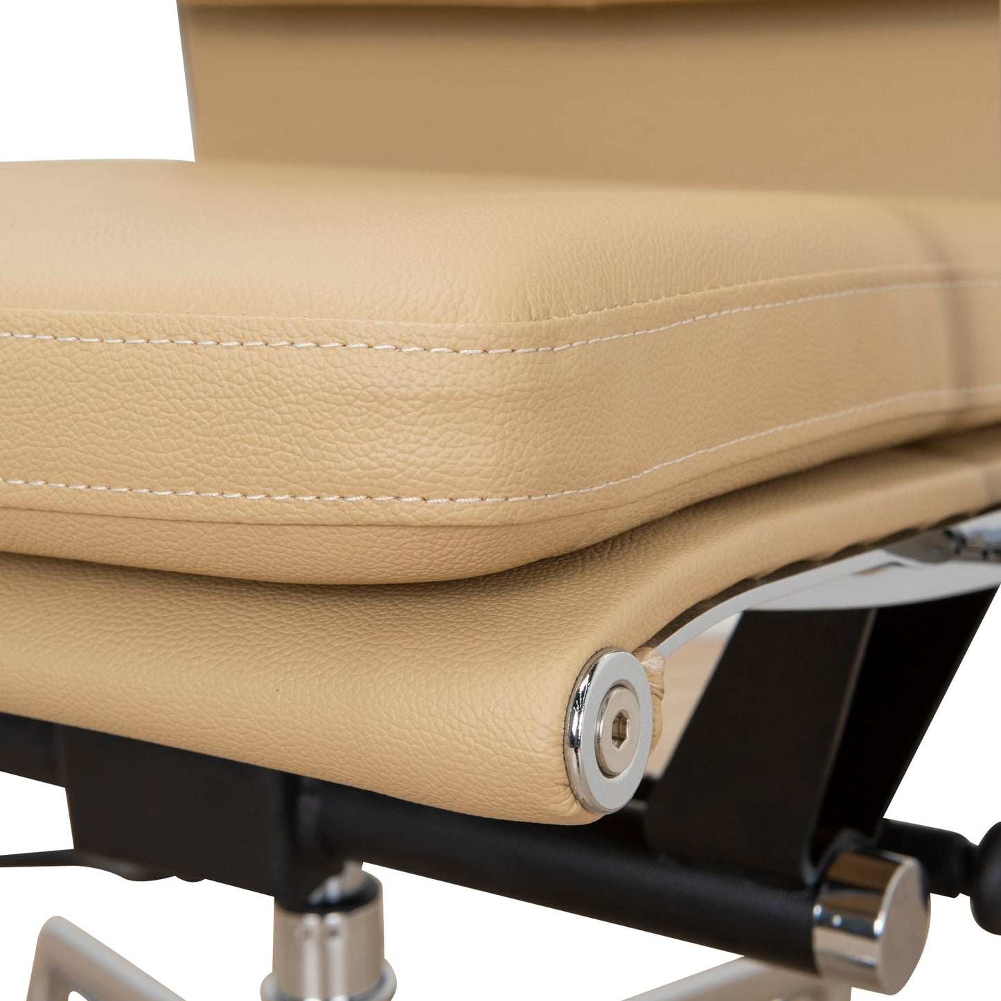 Ashton Low Back Office Chair - Light Brown Leather