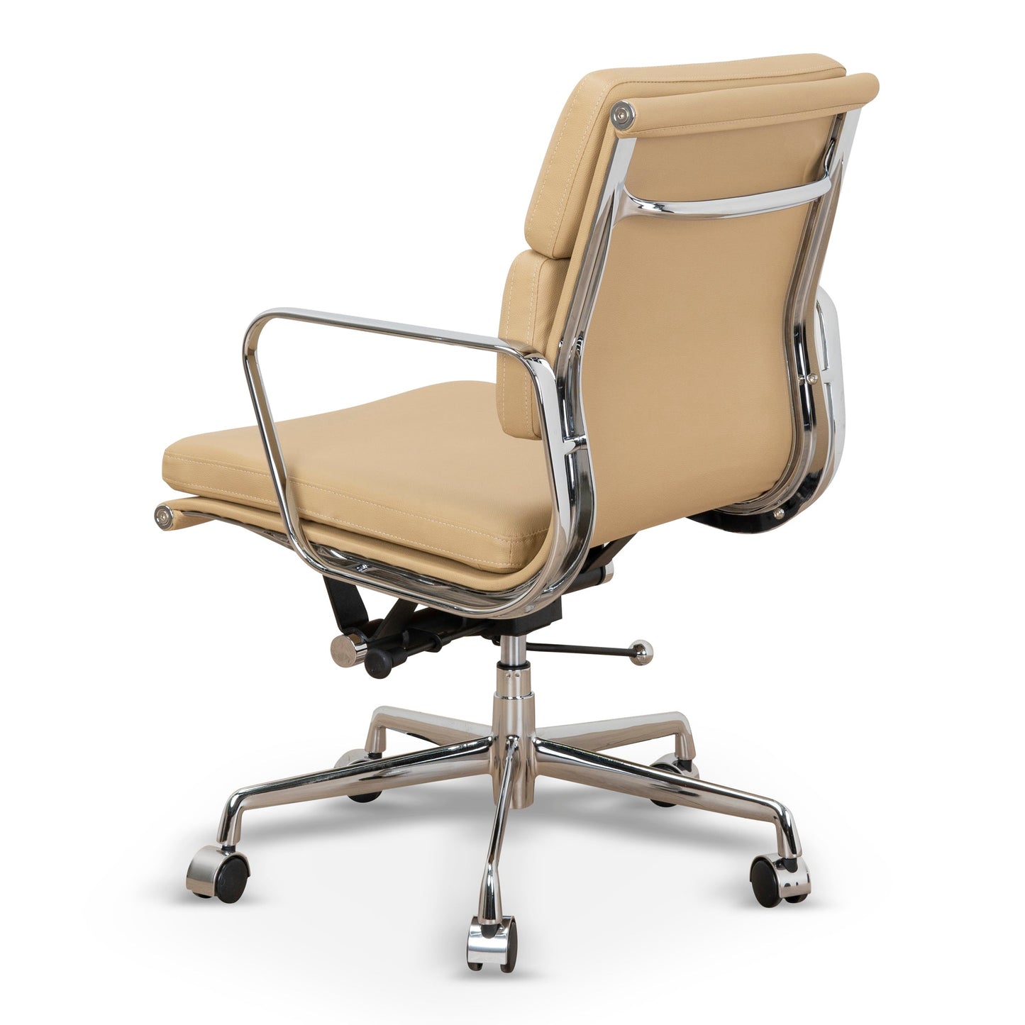 Ashton Low Back Office Chair - Light Brown Leather