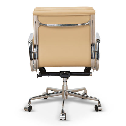 Ashton Low Back Office Chair - Light Brown Leather