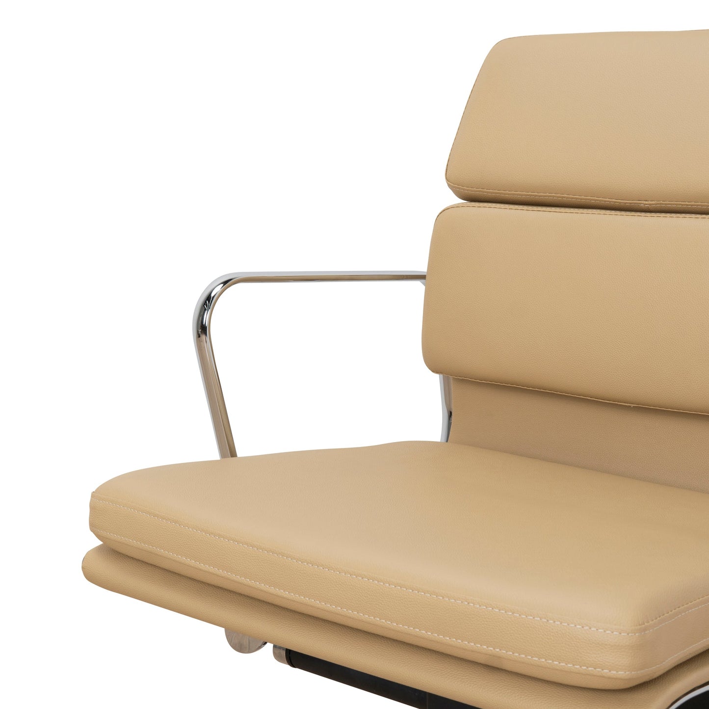 Ashton Low Back Office Chair - Light Brown Leather