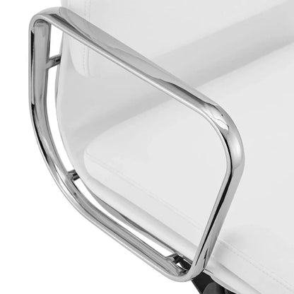 Ashton OC103W Low Back Office Chair - White Leather
