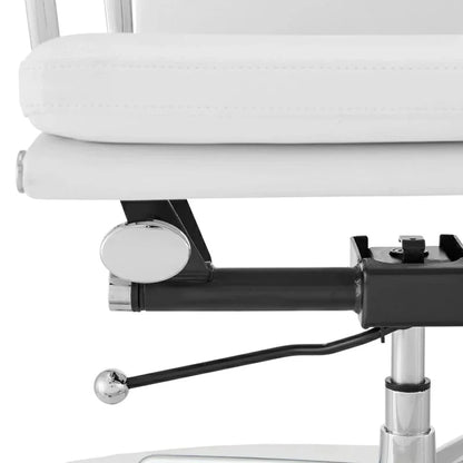 Ashton OC103W Low Back Office Chair - White Leather