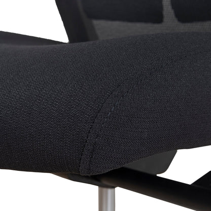 Bryce Mesh Ergonomic Office Chair with Headrest - Black