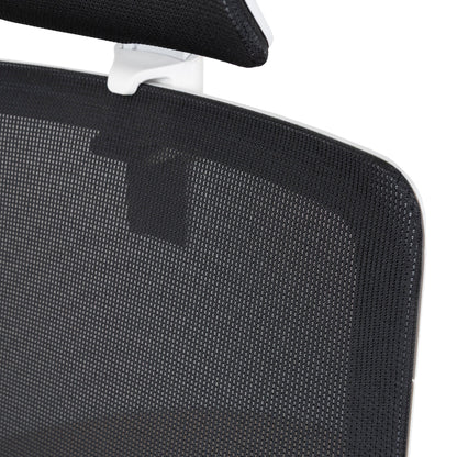 Bryce Mesh Ergonomic Office Chair with Headrest - Black