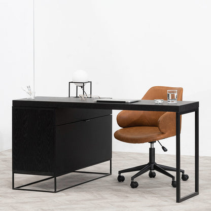 Anwen Extendable Home Office Desk - Black