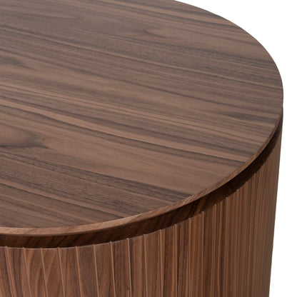 Albina 1.77m Left Drawer Office Desk - Walnut