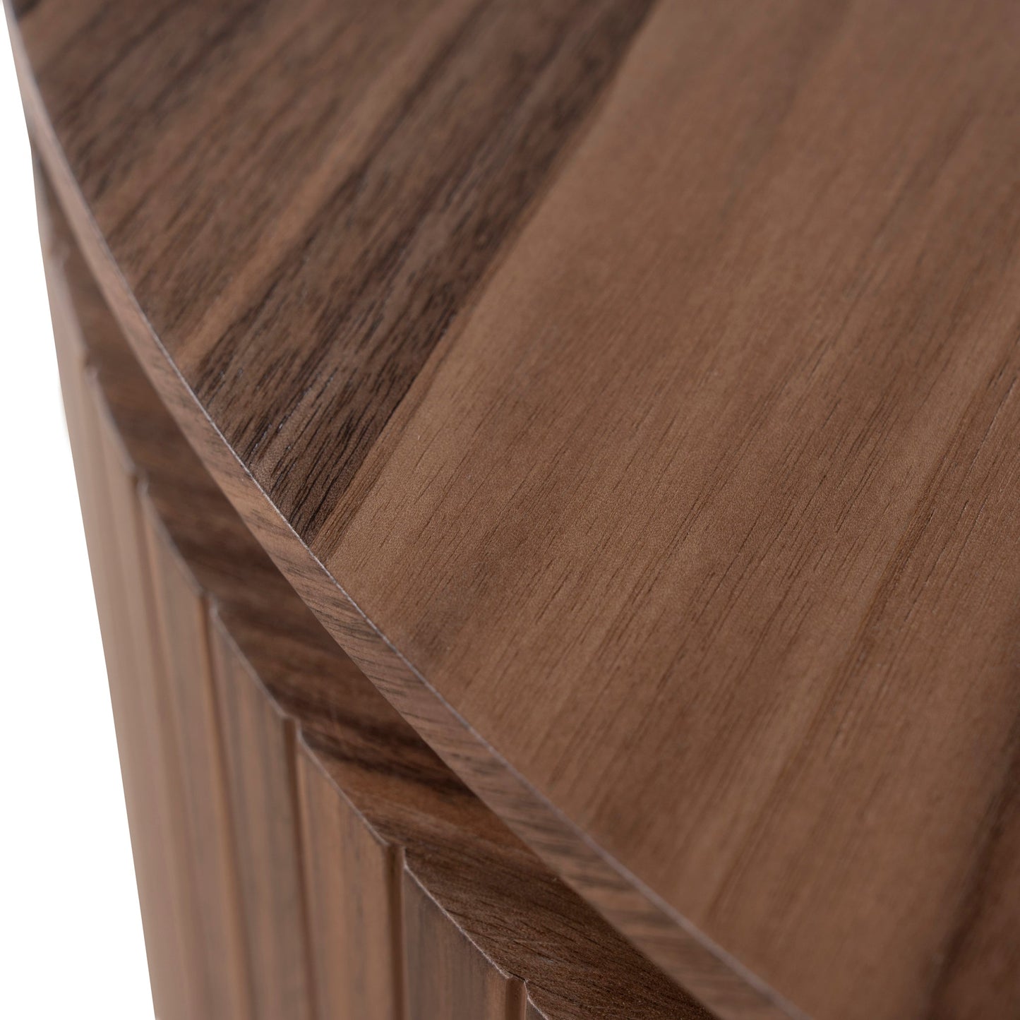 Albina 1.77m Left Drawer Office Desk - Walnut