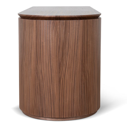 Albina 1.77m Left Drawer Office Desk - Walnut