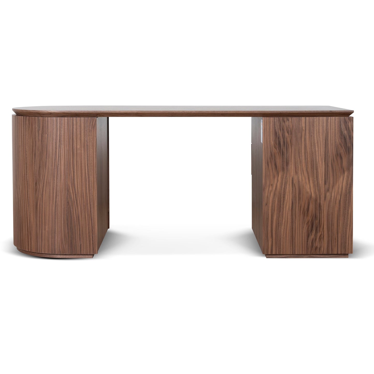 Albina 1.77m Left Drawer Office Desk - Walnut