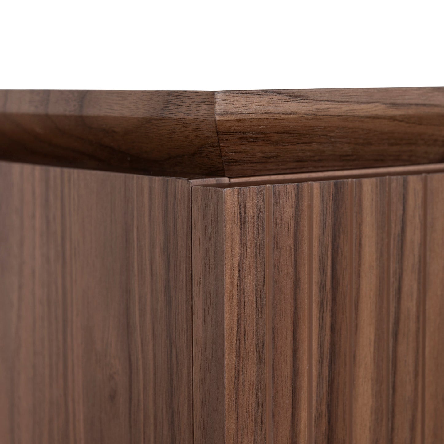 Albina 1.77m Left Drawer Office Desk - Walnut