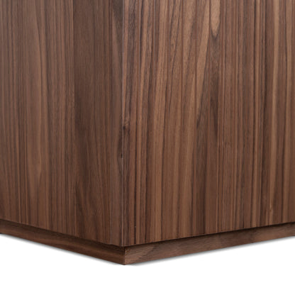 Albina 1.77m Left Drawer Office Desk - Walnut