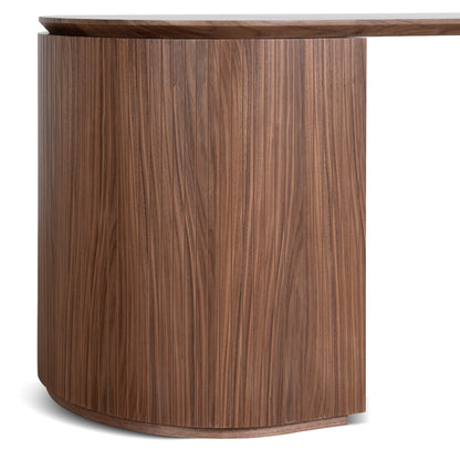 Albina 1.77m Right Drawer Office Desk - Walnut