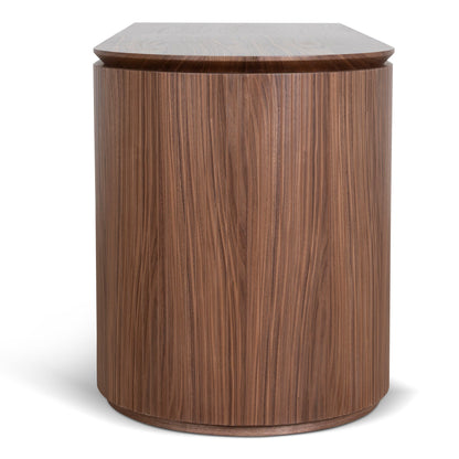 Albina 1.77m Right Drawer Office Desk - Walnut