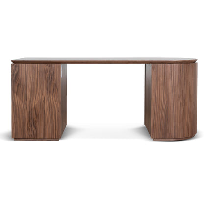 Albina 1.77m Right Drawer Office Desk - Walnut