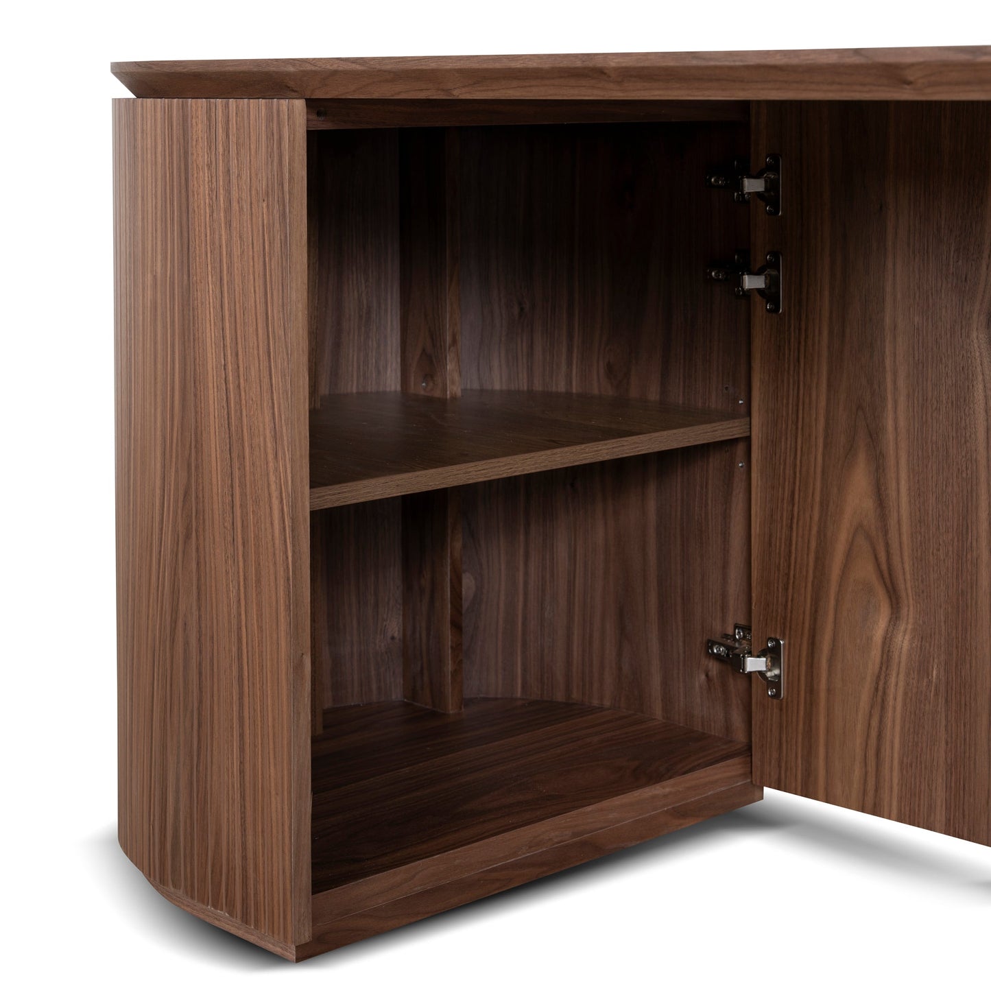 Albina 1.77m Right Drawer Office Desk - Walnut