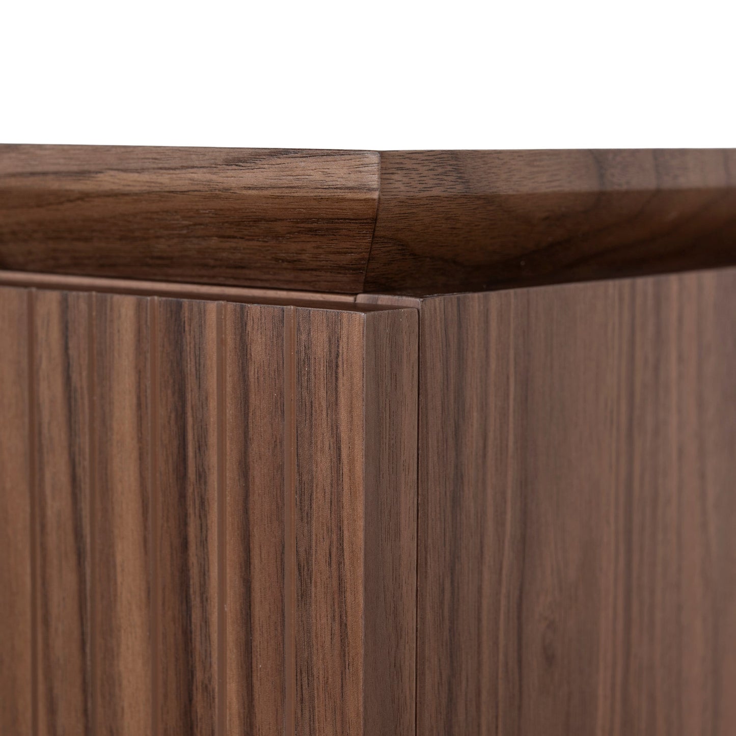 Albina 1.77m Right Drawer Office Desk - Walnut