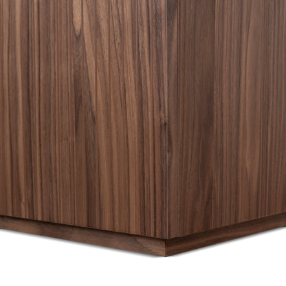 Albina 1.77m Right Drawer Office Desk - Walnut