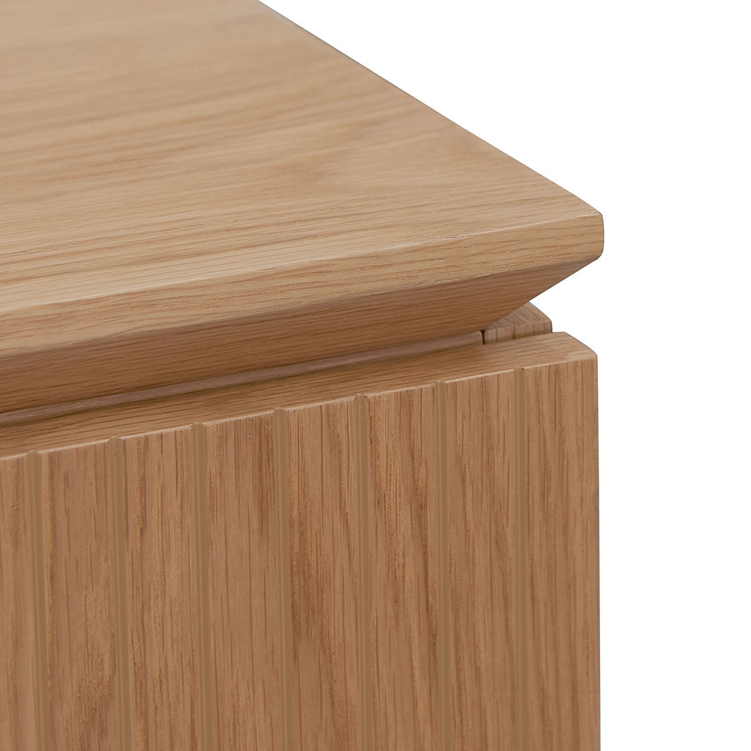 Albina 1.77m Right Drawer Office Desk - Natural Oak