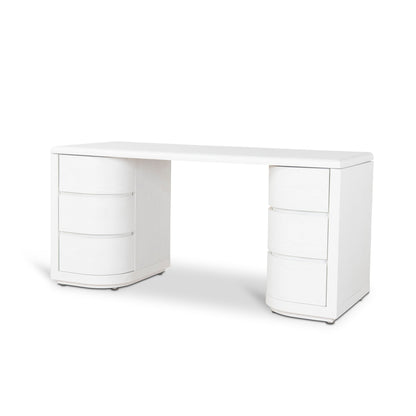 Aiza 1.6m Office Desk - White