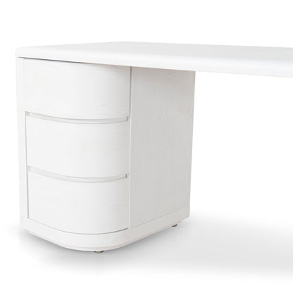 Aiza 1.6m Office Desk - White
