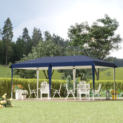 Outsunny Heavy Duty Pop Up Canopy with Sturdy Frame, UV Fighting Roof, Carry Bag for Patio, Backyard, Beach, Garden