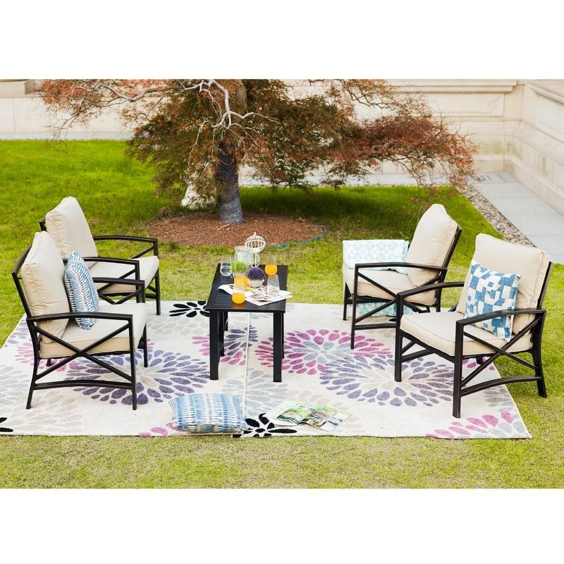 PATIO FESTIVAL 6-Piece 4-Seat Outdoor Seating Group with Cushions