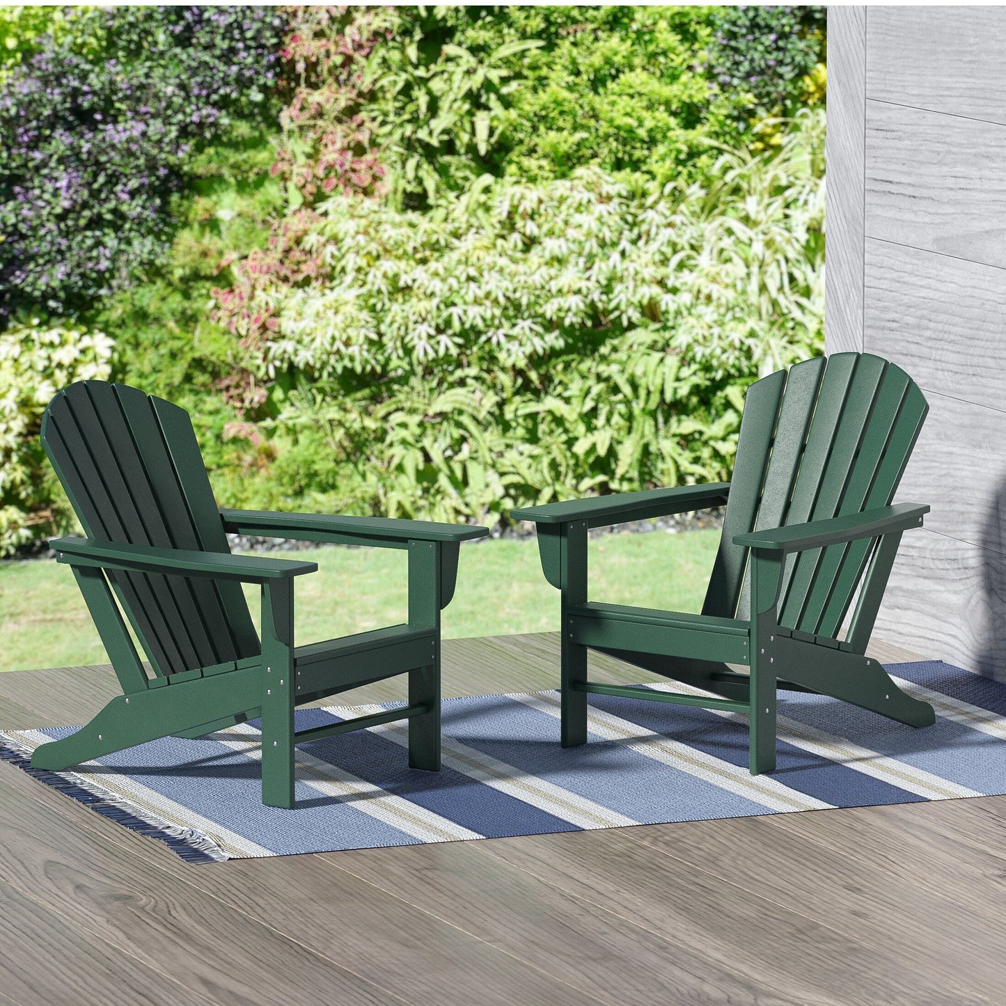 Polytrends Altura Outdoor Eco-Friendly All Weather Poly Patio Adirondack Chair (Set of 2)