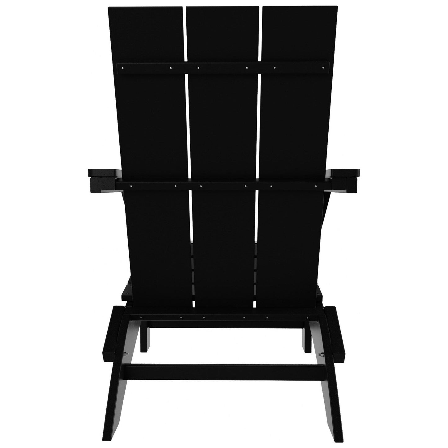 Polytrends Shoreside Modern Eco-Friendly All Weather Commercial-Residential Folding Adirondack Chair