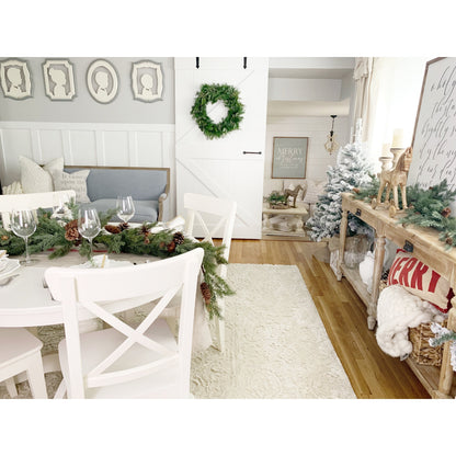 Red Vanilla Pinpoint White Dinner Plate 11 (Set of 6)