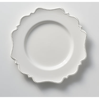 Red Vanilla Pinpoint White Dinner Plate 11 (Set of 6)
