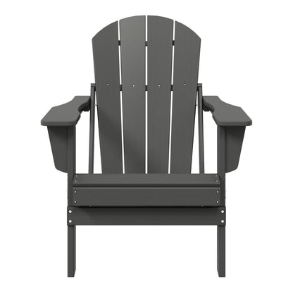 Polytrends Laguna Fade Resistant All Weather Outdoor Patio Folding Adirondack Chair