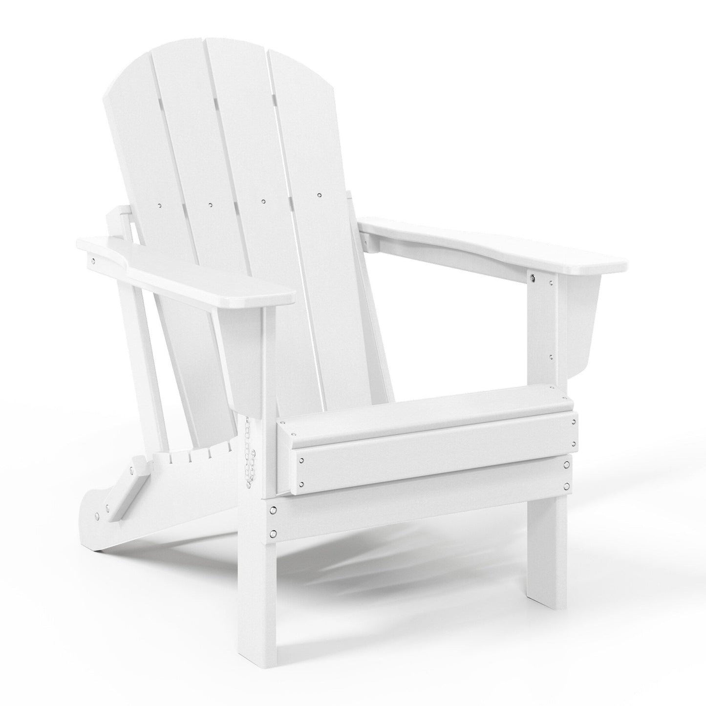 Polytrends Laguna Weather Resistant Outdoor Patio Folding Adirondack Chairs (Set of 2)