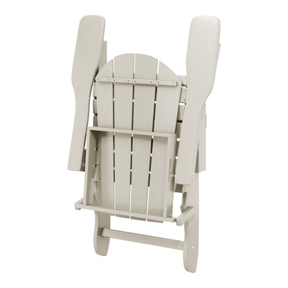 Polytrends Laguna Weather Resistant Outdoor Patio Folding Adirondack Chairs (Set of 2)
