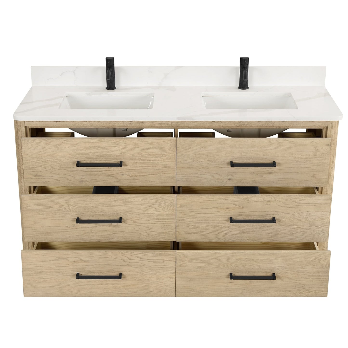 Porto Bath Vanity with White Quartz Stone Top without Mirror