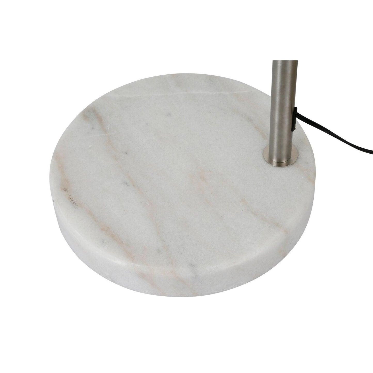 Q-Max 81 Steel Adjustable Arching Floor Lamp With Extra Large Shade and Marble Base