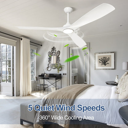 Remote Ceiling Fan with Lights Flush Mount