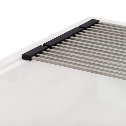 Ruvati 25-inch epiRock Workstation Warm White Undermount Laundry Sink - RVG2321WB