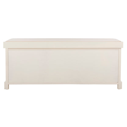 SAFAVIEH Eola Grey/ White Storage Bench - 47 x 16.1 x 19.9 - 47Wx16Dx20H