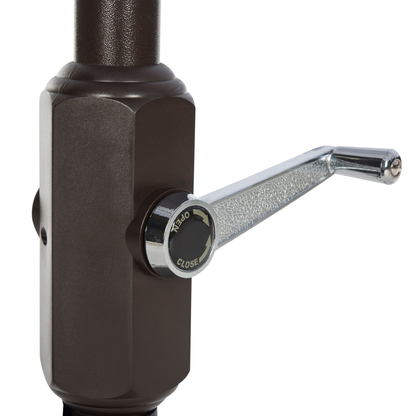 SAFAVIEH Hadire Inside Out Striped 9 Ft Crank Outdoor Umbrella