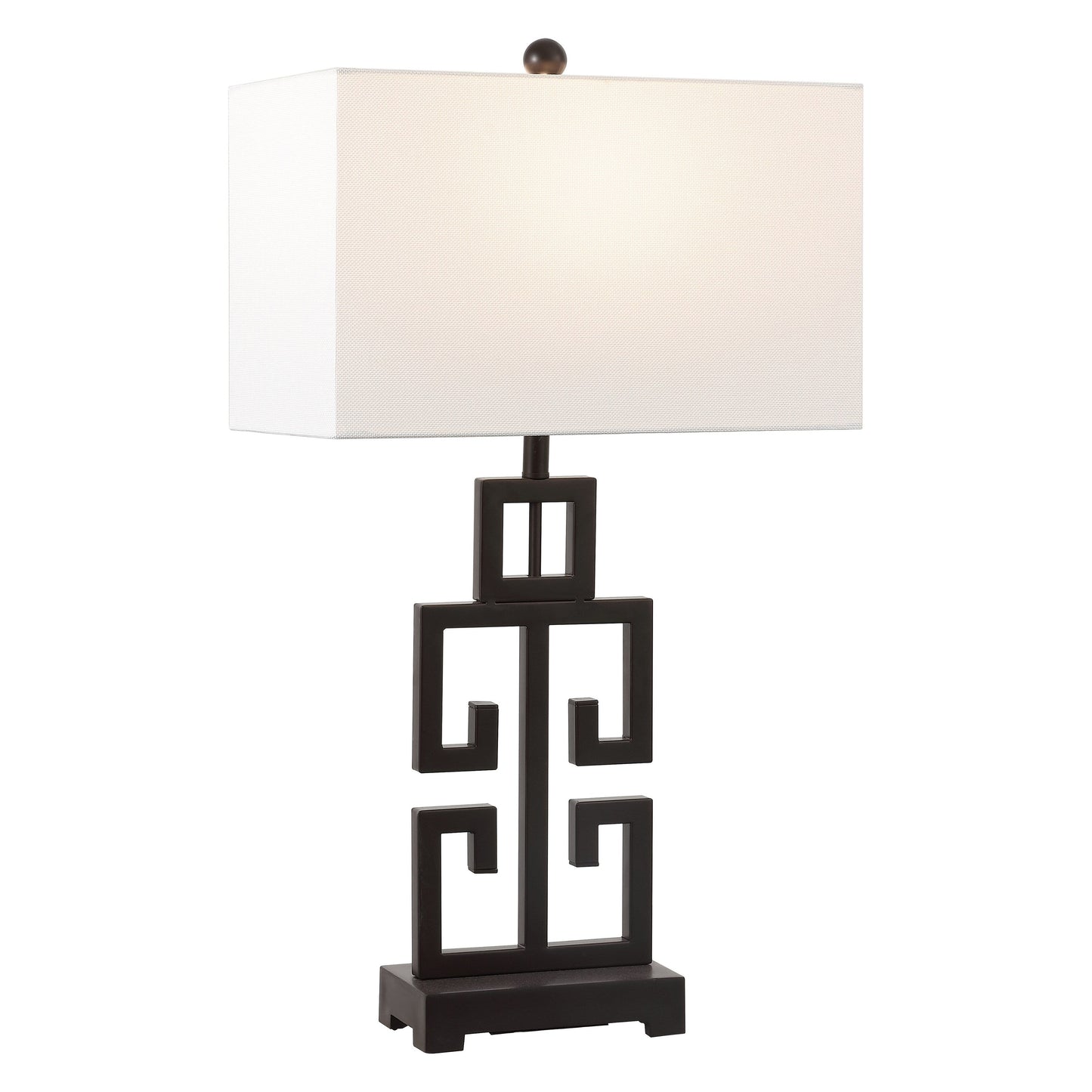 SAFAVIEH Lighting Chantelle Greek Antiqued Gold 29-inch Table Lamp (Set of 2) - 16W x 9D x 29H