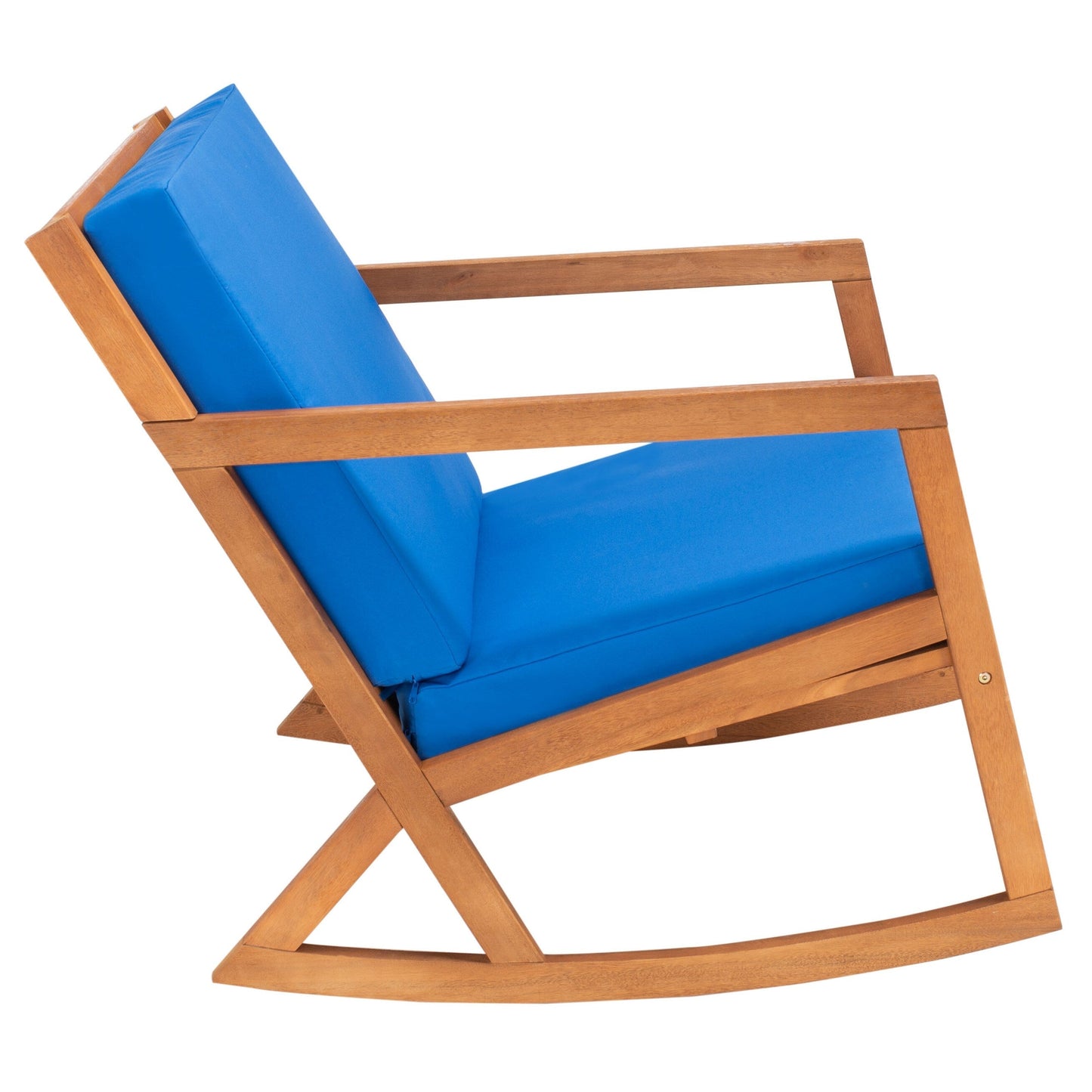 SAFAVIEH Outdoor Makaila Rocking Chair with Cushion - 26W x 31D x 38H