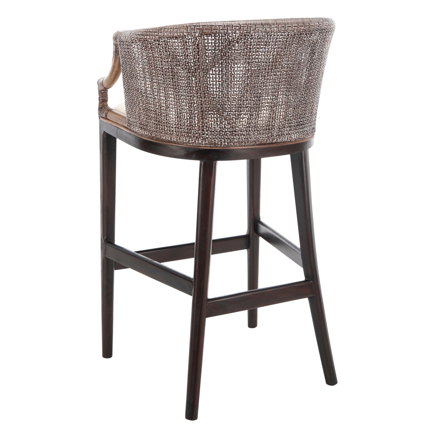 SAFAVIEH Virona Rattan 30-inch Bar Stool - 22.3 W x 20.5 L x 39 H - 22Wx21Dx39H