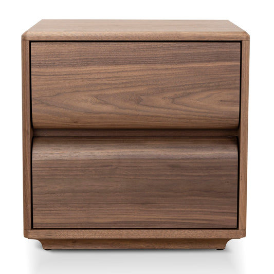 Annika 50cm Bedside Table - Walnut