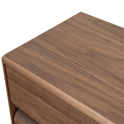 Annika 50cm Bedside Table - Walnut
