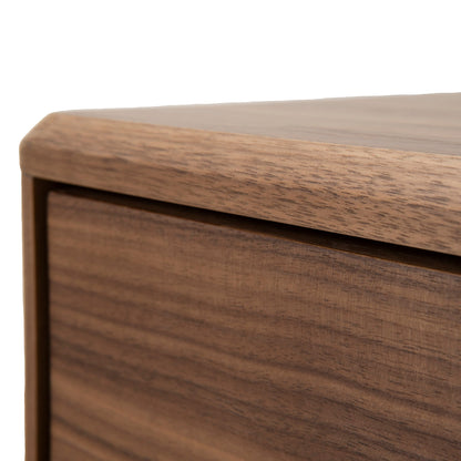 Annika 50cm Bedside Table - Walnut